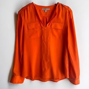 Banana Republic Heritage Silk Long Sleeve Blouse